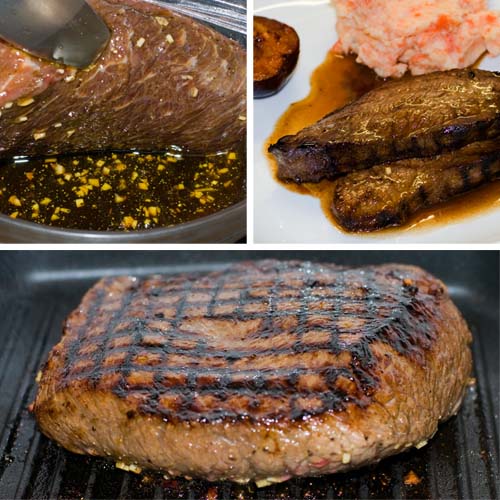 Flank Steak marinado al grill